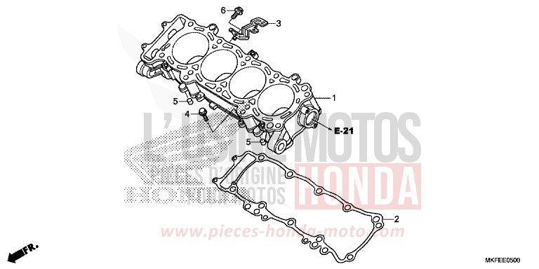 CYLINDRE von CBR1000RR "Fireblade" GRAND PRIX RED (R380) von 2019